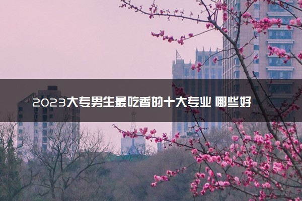2023大专男生最吃香的十大专业 哪些好就业