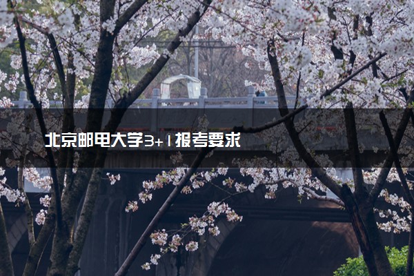 北京邮电大学3+1报考要求