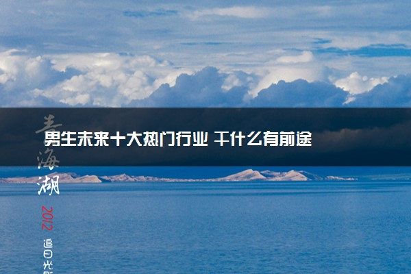 男生未来十大热门行业 干什么有前途