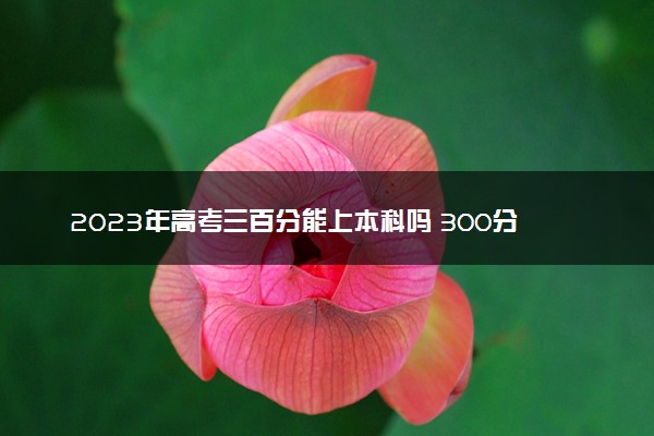 2023年高考三百分能上本科吗 300分能上什么学校