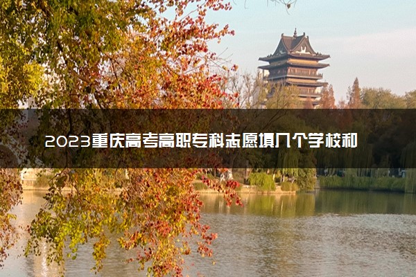 2023重庆高考高职专科志愿填几个学校和专业