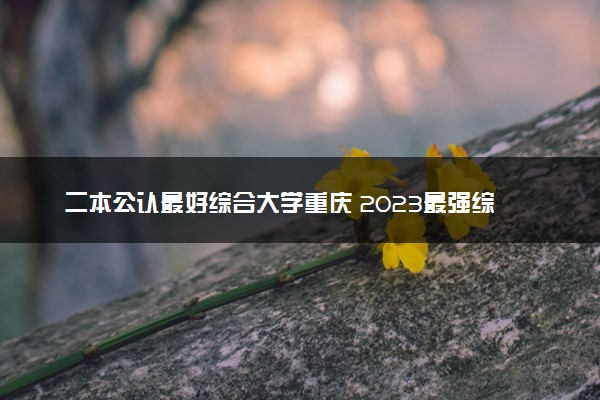 二本公认最好综合大学重庆 2023最强综合院校排名