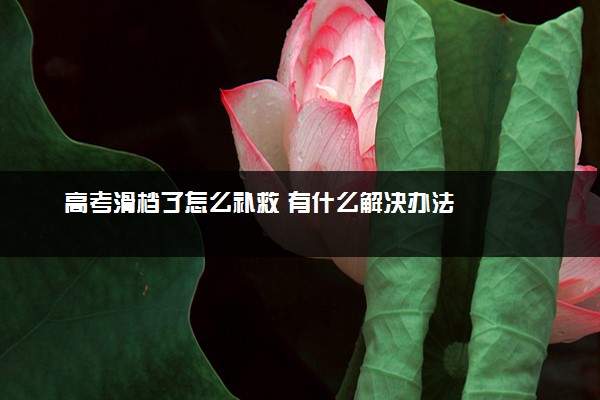 高考滑档了怎么补救 有什么解决办法