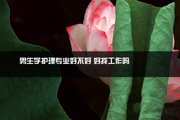男生学护理专业好不好 好找工作吗
