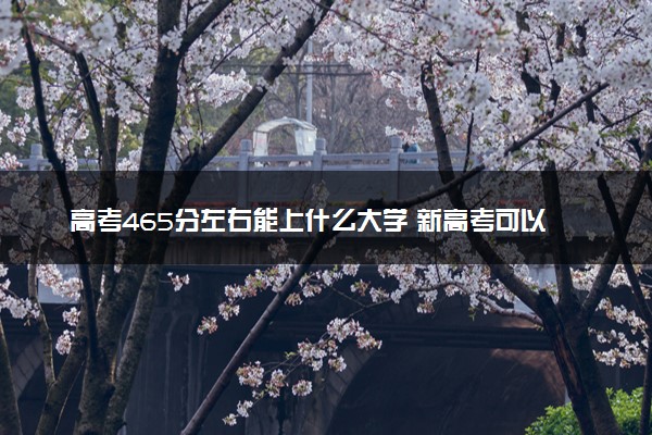 高考465分左右能上什么大学 新高考可以报考的公办院校