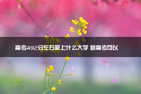 高考492分左右能上什么大学 新高考可以报考的公办院校