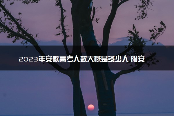 2023年安徽高考人数大概是多少人 附安徽省历年高考人数