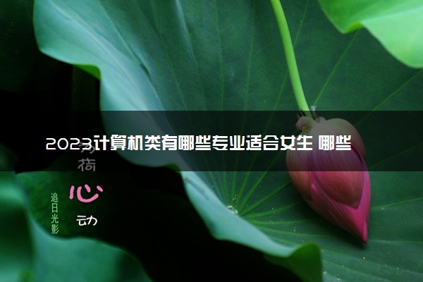 2023计算机类有哪些专业适合女生 哪些最吃香