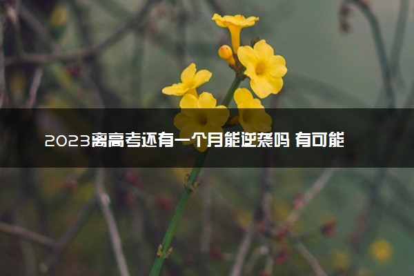 2023离高考还有一个月能逆袭吗 有可能吗