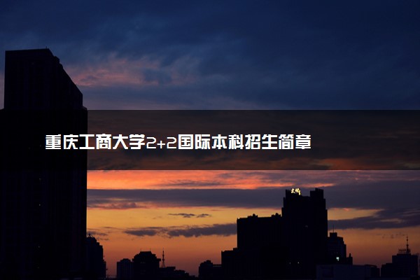 重庆工商大学2+2国际本科招生简章
