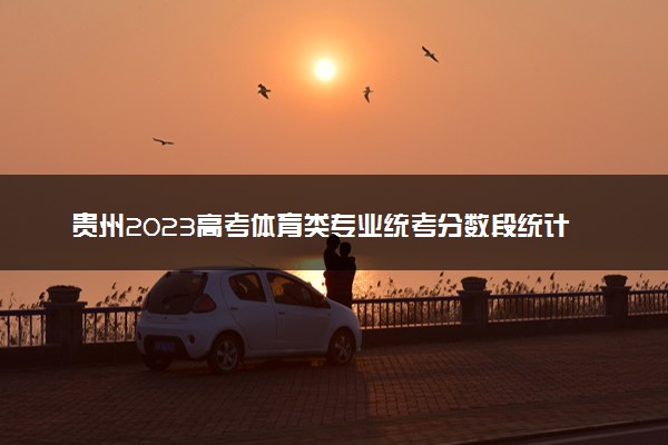 贵州2023高考体育类专业统考分数段统计表 最新成绩排名