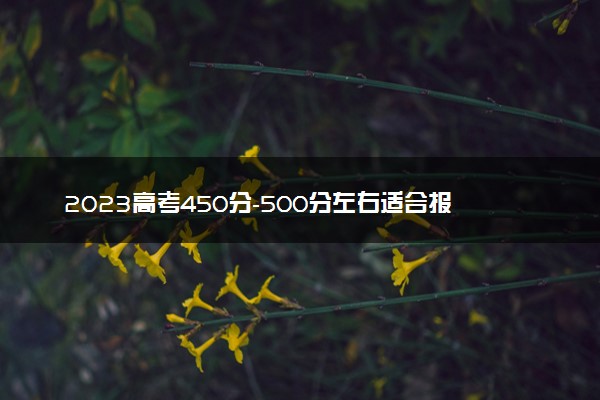 2023高考450分-500分左右适合报公办二本 大学推荐