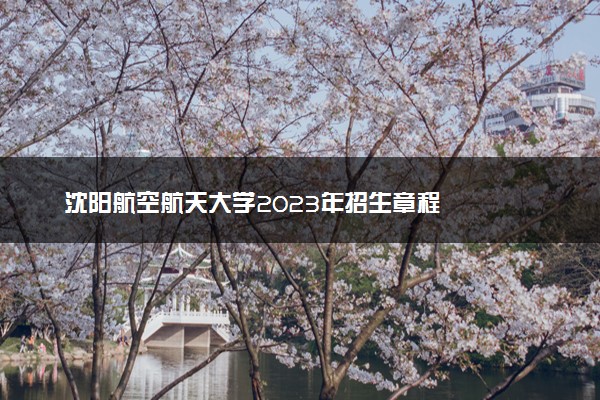 沈阳航空航天大学2023年招生章程