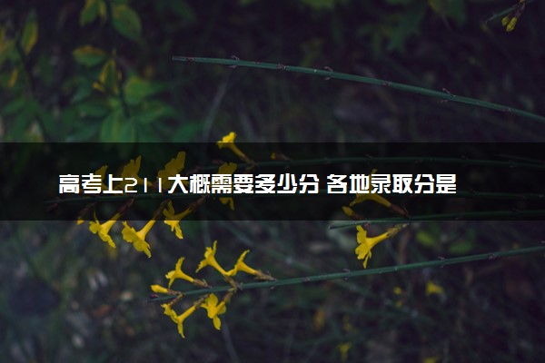 高考上211大概需要多少分 各地录取分是多少