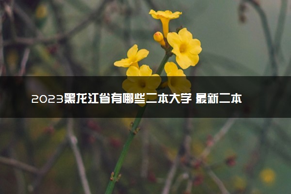 2023黑龙江省有哪些二本大学 最新二本院校排名
