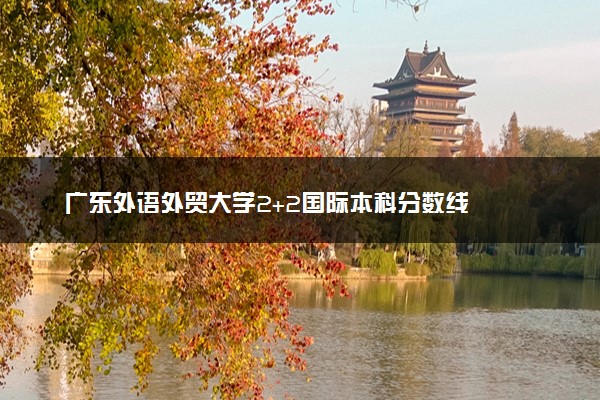 广东外语外贸大学2+2国际本科分数线