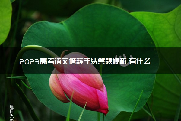 2023高考语文修辞手法答题模板 有什么答题技巧