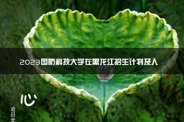 2023国防科技大学在黑龙江招生计划及人数 招生专业有哪些