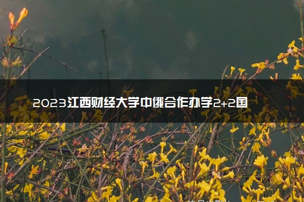 2023江西财经大学中俄合作办学2+2国际班