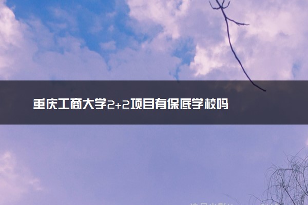 重庆工商大学2+2项目有保底学校吗