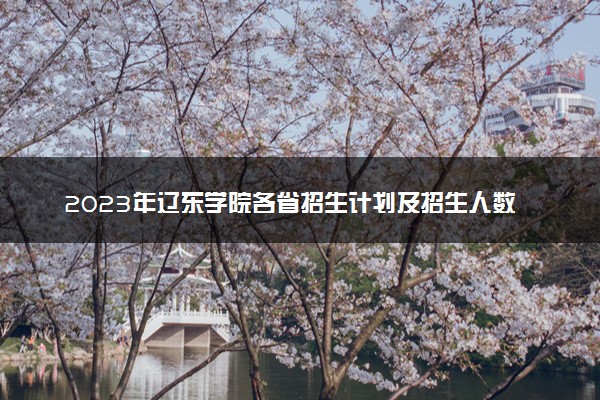 2023年辽东学院各省招生计划及招生人数 都招什么专业