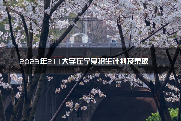 2023年211大学在宁夏招生计划及录取分数线