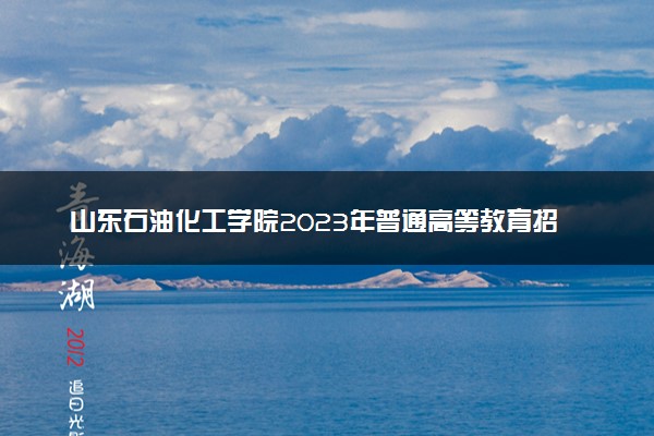 山东石油化工学院2023年普通高等教育招生章程
