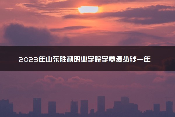 2023年山东胜利职业学院学费多少钱一年及各专业收费标准查询 大约需要多少费用