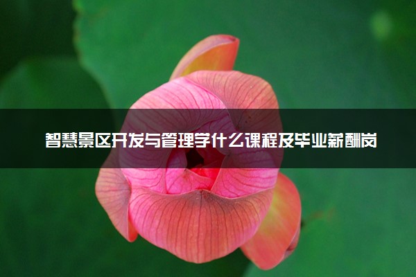 智慧景区开发与管理学什么课程及毕业薪酬岗位去向 就业前景怎么样