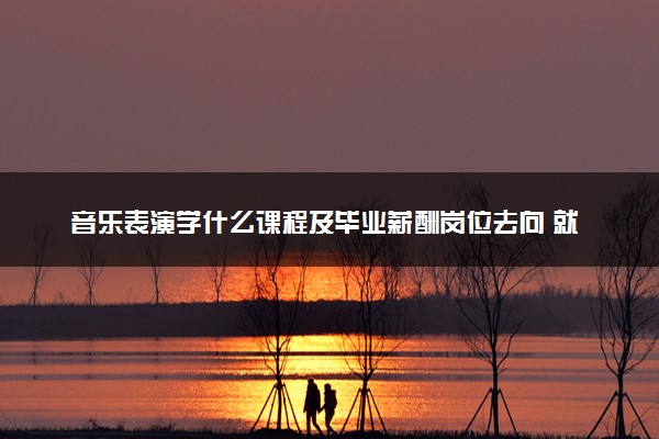音乐表演学什么课程及毕业薪酬岗位去向 就业前景怎么样
