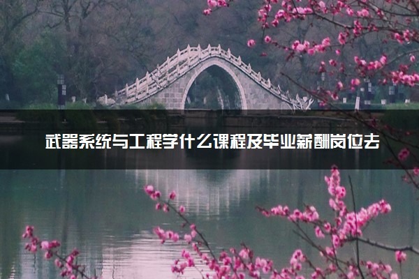 武器系统与工程学什么课程及毕业薪酬岗位去向 就业前景怎么样