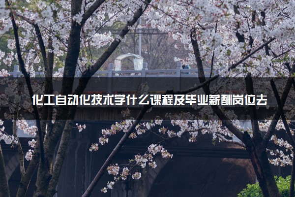 化工自动化技术学什么课程及毕业薪酬岗位去向 就业前景怎么样