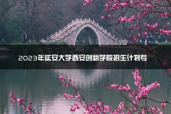 2023年延安大学西安创新学院招生计划专业及各省录取分数线位次