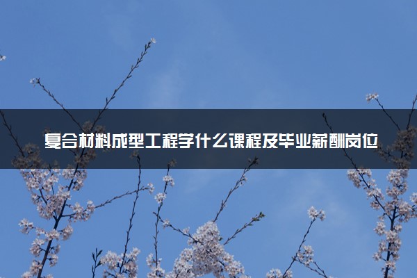 复合材料成型工程学什么课程及毕业薪酬岗位去向 就业前景怎么样