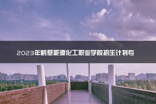 2023年鹤壁能源化工职业学院招生计划专业及各省录取分数线位次