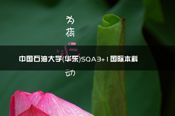 中国石油大学（华东）SQA3+1国际本科招生