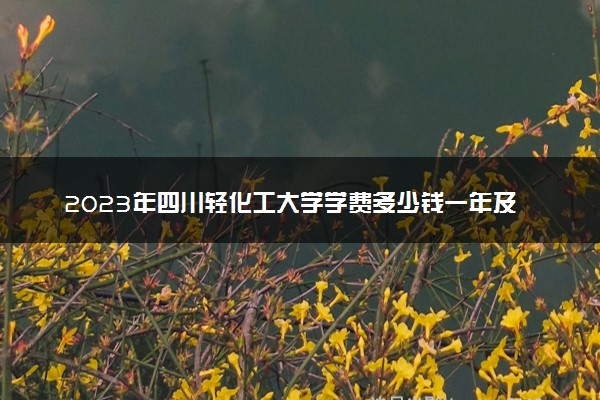 2023年四川轻化工大学学费多少钱一年及各专业收费标准查询 大约需要多少费用