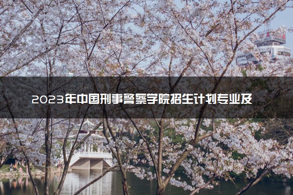 2023年中国刑事警察学院招生计划专业及各省录取分数线位次