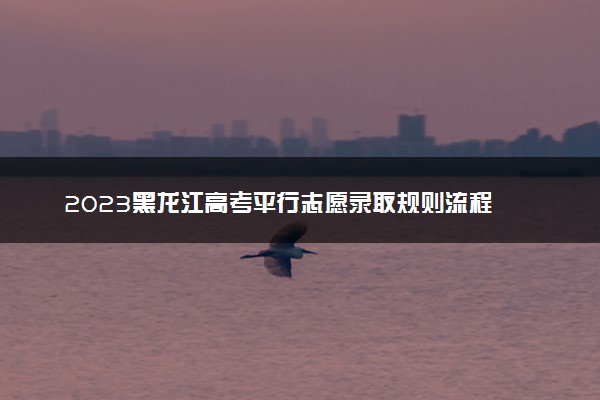2023黑龙江高考平行志愿录取规则流程 录取顺序是什么