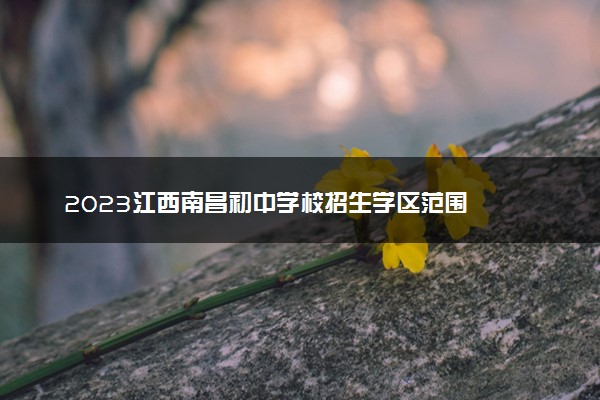 2023江西南昌初中学校招生学区范围