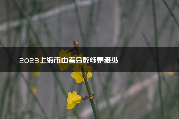 2023上海市中考分数线是多少