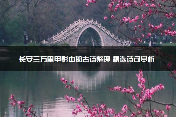长安三万里电影中的古诗整理 精选诗句赏析