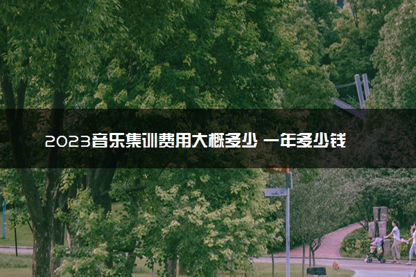 2023音乐集训费用大概多少 一年多少钱