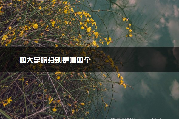 四大学院分别是哪四个