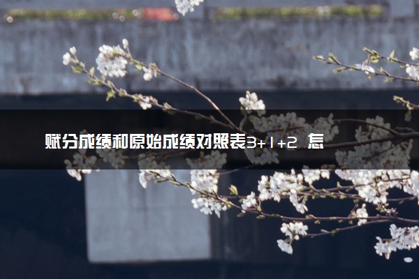 赋分成绩和原始成绩对照表3+1+2  怎么折算