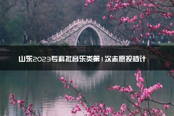 山东2023专科批音乐类第1次志愿投档计划公布