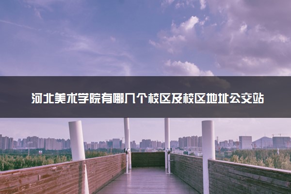 河北美术学院有哪几个校区及校区地址公交站点 分别都在哪里