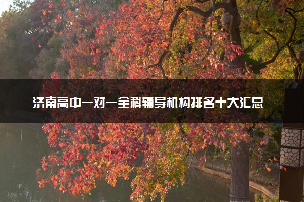 济南高中一对一全科辅导机构排名十大汇总