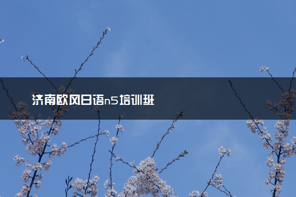 济南欧风日语n5培训班