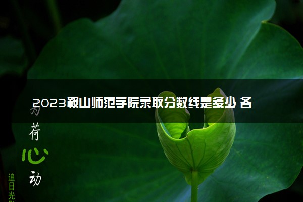 2023鞍山师范学院录取分数线是多少 各省历年最低分数线
